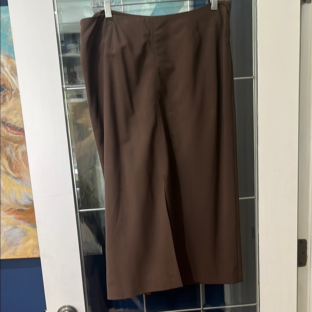 DKNY Rich Brown Pencil Skirt - Matching jacket available, see post